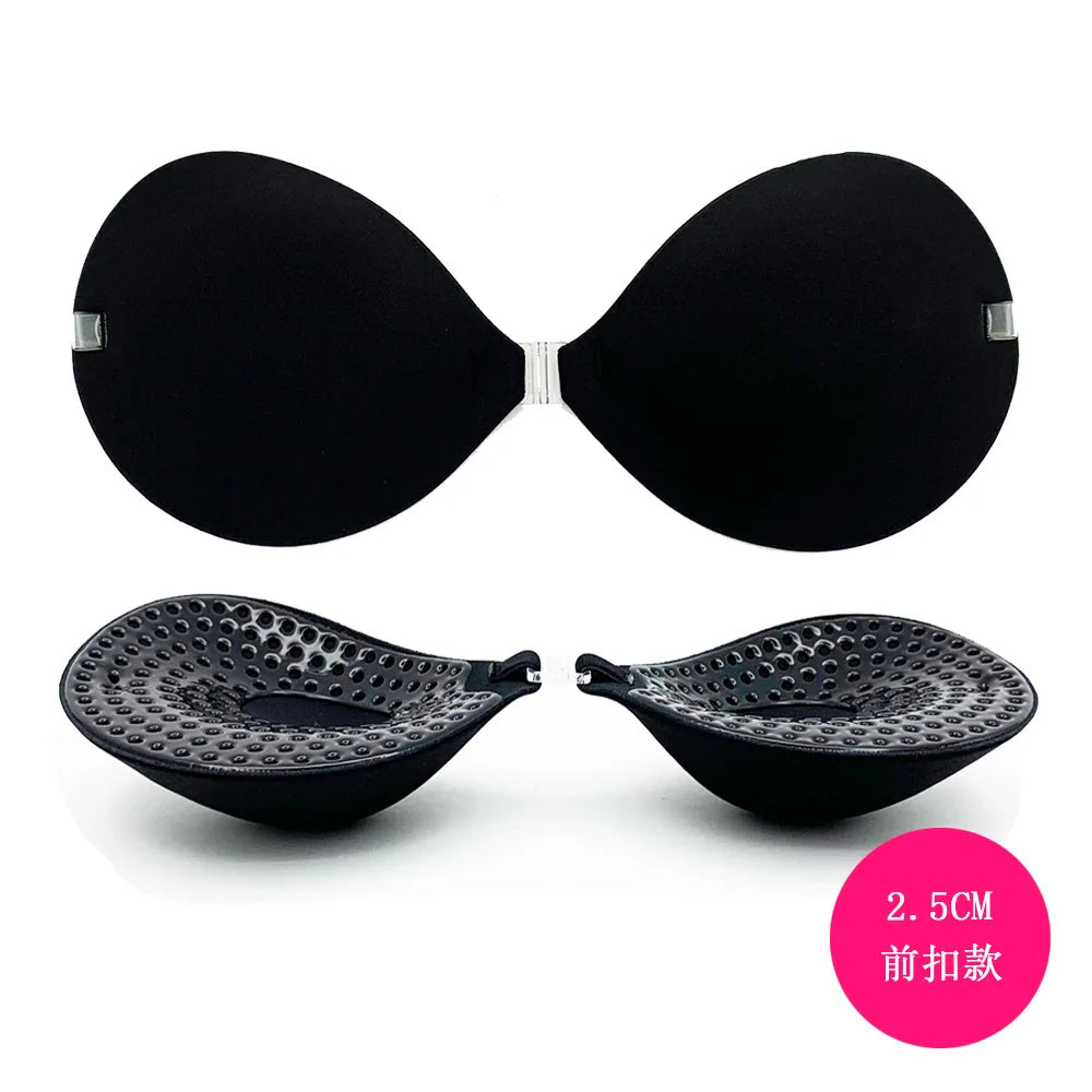 Soutien-gorge adhésif en silicone 6 cm - Invisible push-up étanche pour robes de mariée et dos nus, courbe naturelle pour petites poitrines