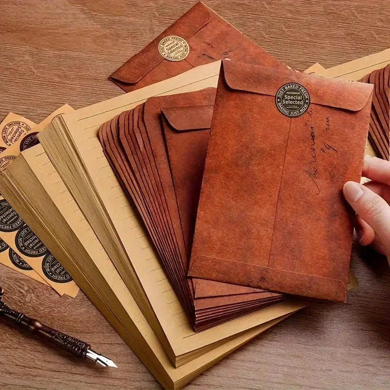 Enveloppes en papier kraft vintage 10/20 pièces pour faire-part de mariage, cartes de fête, papeterie. Enveloppes multifonctionnelles de style rétro.
