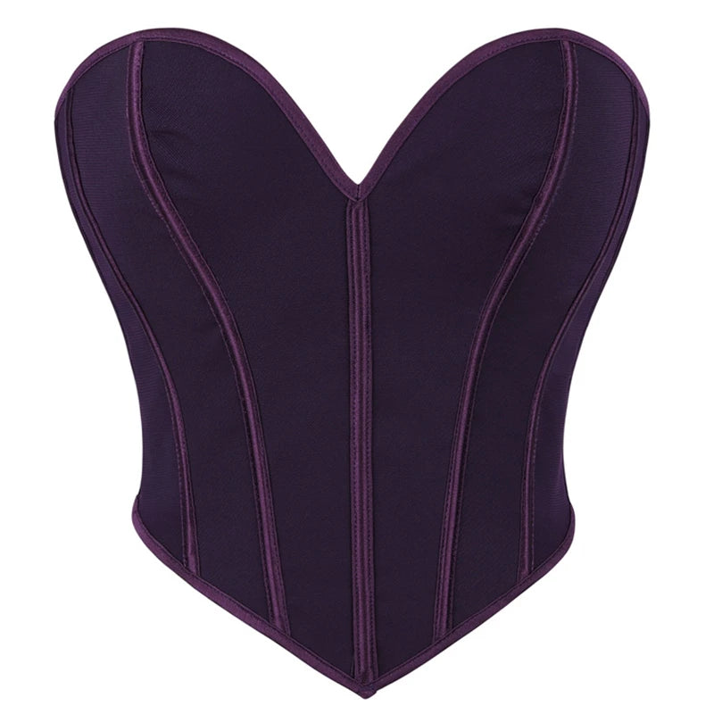 Corsets pigeonnants sexy / Sculpteurs de corps à lacets dorés / Corset lingerie gothique