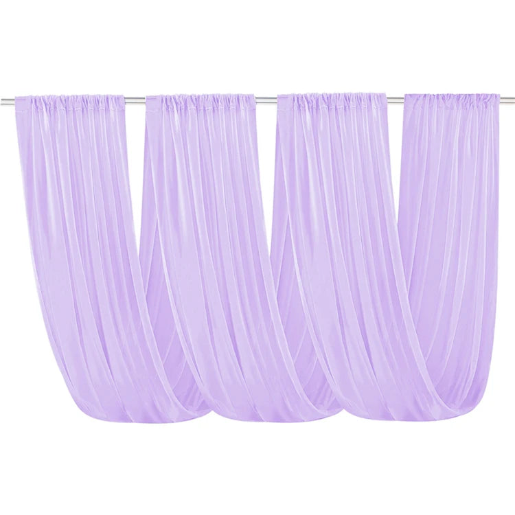 Décoration de plafond de mariage en arche avec rideaux en voile blanc, tissu en gaze, tulle pour la scène de fête, la cérémonie, l'hôtel.