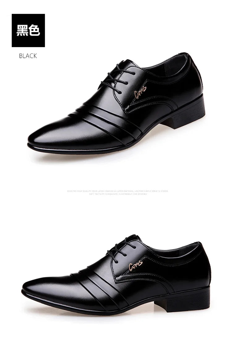 Chaussures de costume d'affaires pour hommes, nouveau modèle de printemps, chaussures grande taille pour hommes 2025, luxe, cuir, décontracté, habillé, haute qualité