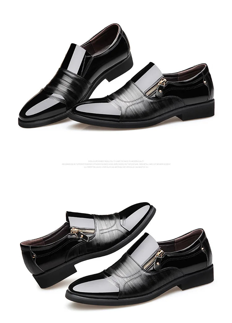 Chaussures Homme Chaussures en Cuir Chaussures Habillées D'affaires Décontractées Tout-Aller Anti-Choc Résistantes à l'Usure Chaussures Homme
