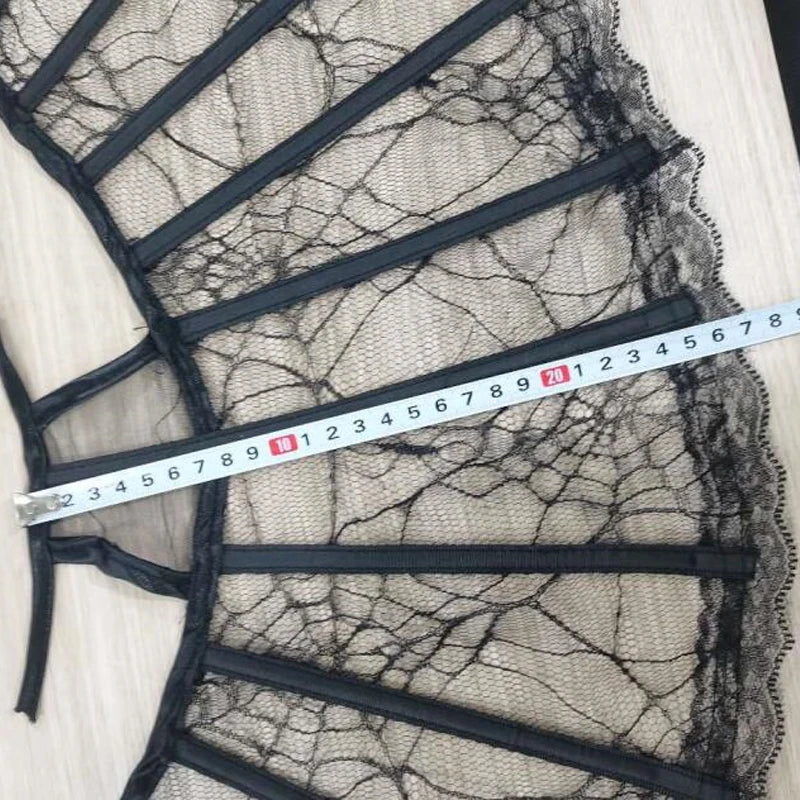 Gothic Lace Stand Collar with Skeleton Easter Halloween Witch Queen Cape Retro Medieval Clothes Art Costume Cosplay Accessories