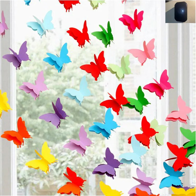 3M Serpentins 3D Papillon Graduel Forme Papier Chaîne Fleur Fête D'anniversaire Décoration Fête De Mariage Décoration Approvisionnement