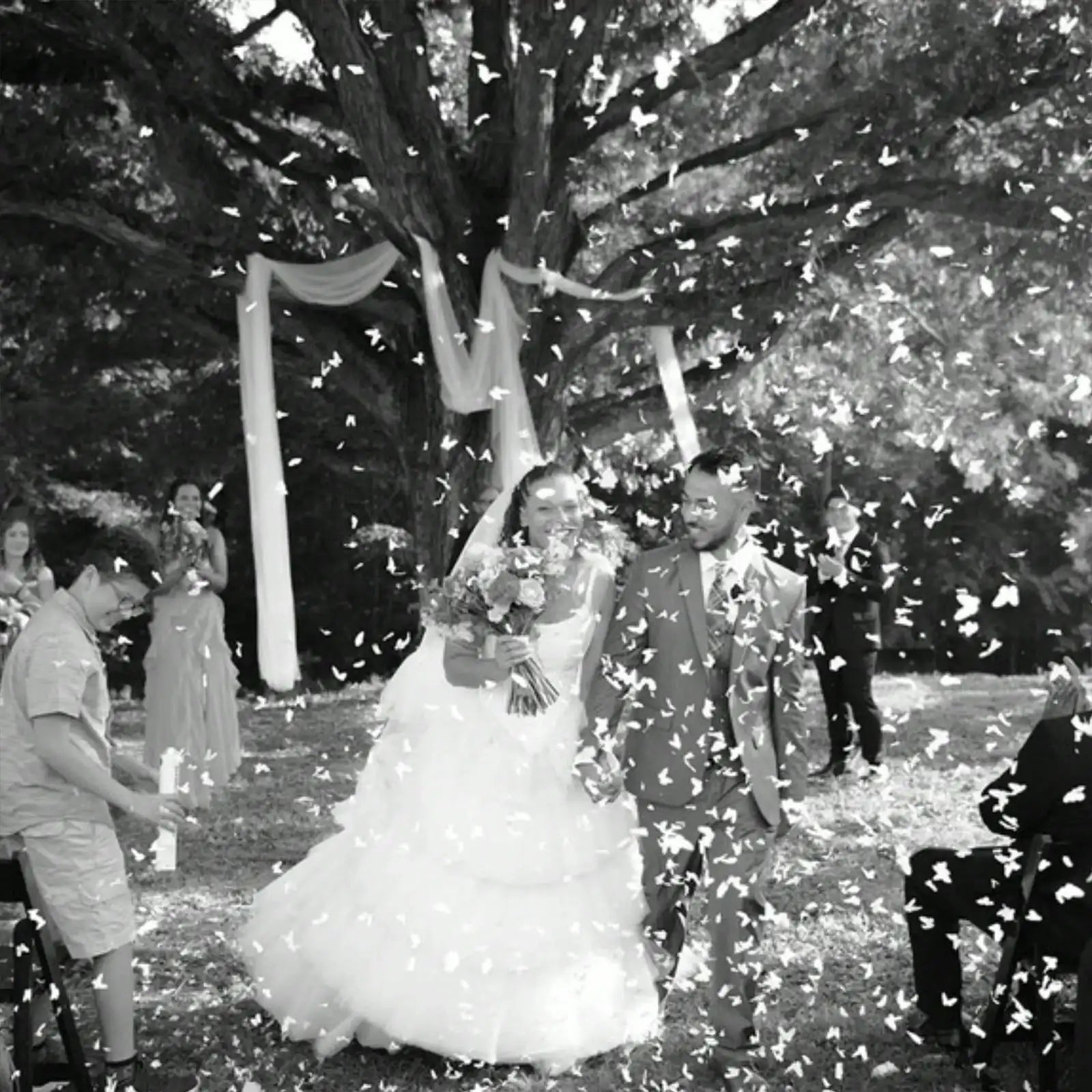 Confettis Papillons Blancs pour Mariage Douche Nuptiale Enterrement de Vie de Jeune Fille Décoration de Mariage Idée de Sortie Allée Confettis en Vrac