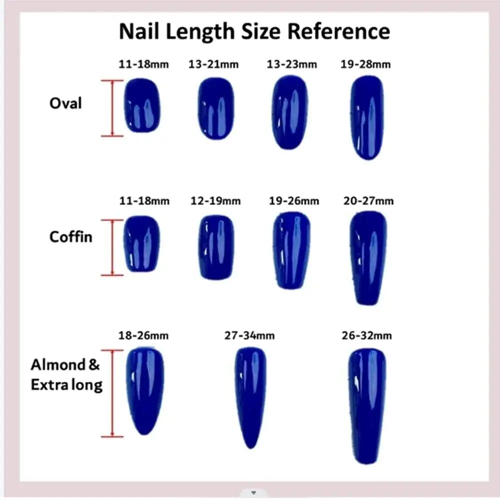 Gothic - Style Press On Nails With 3D Metal Cross Rhinestones Pearls Gradient Pink Blue With Gold Metal Decorations For Special