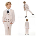 Costume 3 Pièces pour Garçons, Tenue de Mariage, Smoking pour Enfants, Veste Formelle, Pantalon, Gilet, Coupe Slim, De 2 à 16 Ans, Costume Sur Mesure pour Garçons