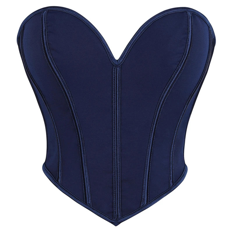 Corsets pigeonnants sexy / Sculpteurs de corps à lacets dorés / Corset lingerie gothique