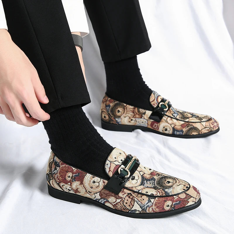 Groom's Patent Leather Loafers | Men's Wedding & Prom Dress Shoes