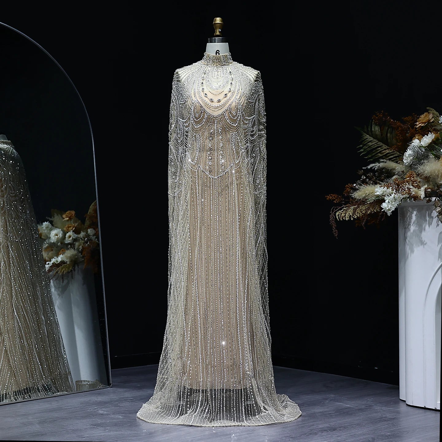 Robes de soirée personnalisées, robe de bal de luxe sexy, Caftan, robe de mariée nude, formelle, élégante et exquise, robe de soirée de haute qualité pour femmes