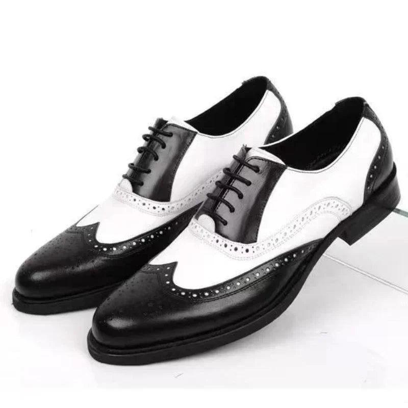 Chaussures habillées multicolores pour hommes Chaussures en cuir rétro pour hommes Chaussures d'affaires baroques pour hommes Chaussures décontractées Oxford pour hommes Erkek Ayakkabı