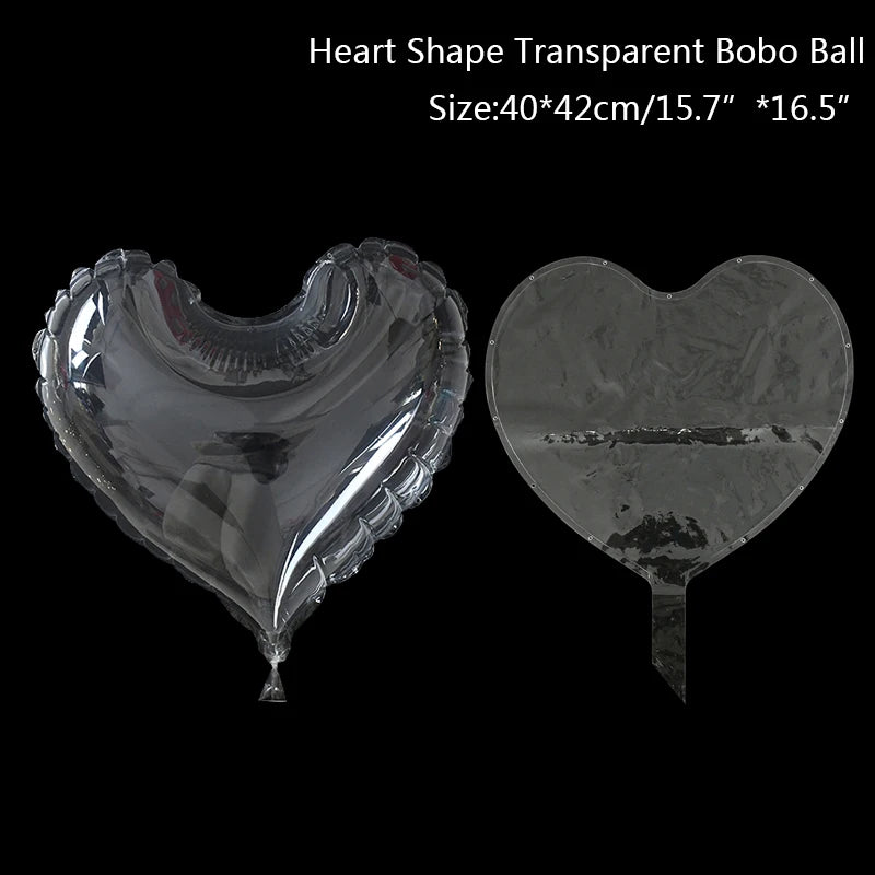 Ballon lumineux transparent Cœur Licorne Étoile LED Ballons Bobo Lumineux pour Fête d'Anniversaire Enfants Mariage Décor Fournitures de Fête