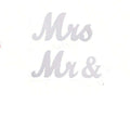Wooden Letter Wedding Decorations 3D Character Decoration Props for Mr. and Mrs. Wedding Activities Singles Party DIY Decoration