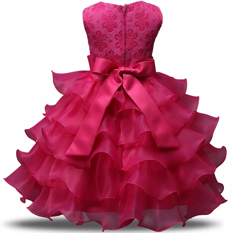 Robe de demoiselle d'honneur pour mariage, pour bébé fille de 2 à 8 ans, tenues d'anniversaire, robes de première communion pour enfants, tenues de fête pour petites filles