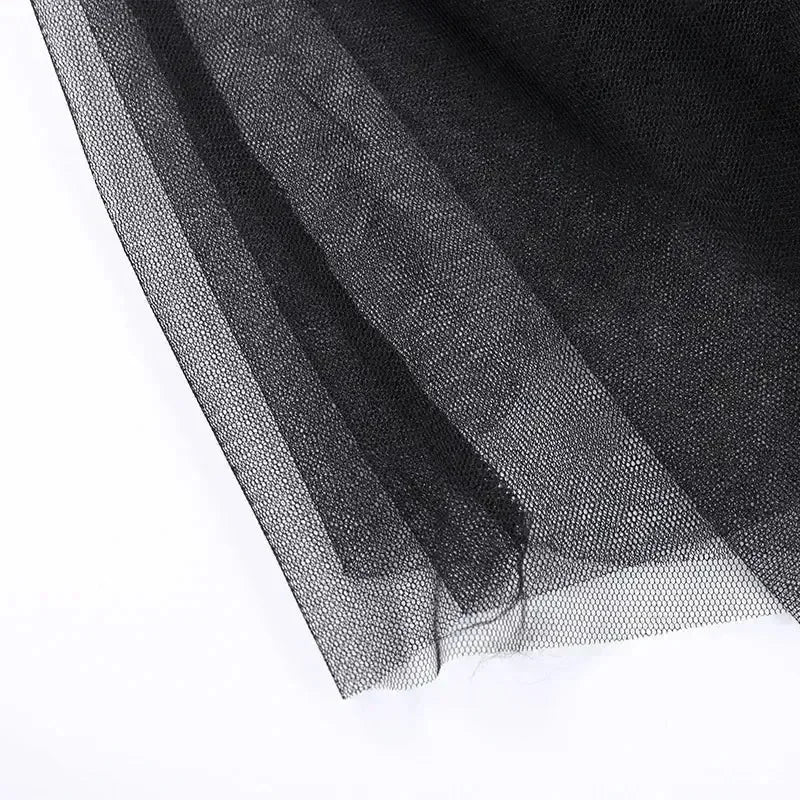 Jupes décontractées Punk Sexy en maille taille haute irrégulière pour femmes, nouvelle jupe polyvalente de style gothique européen et américain pour l'été