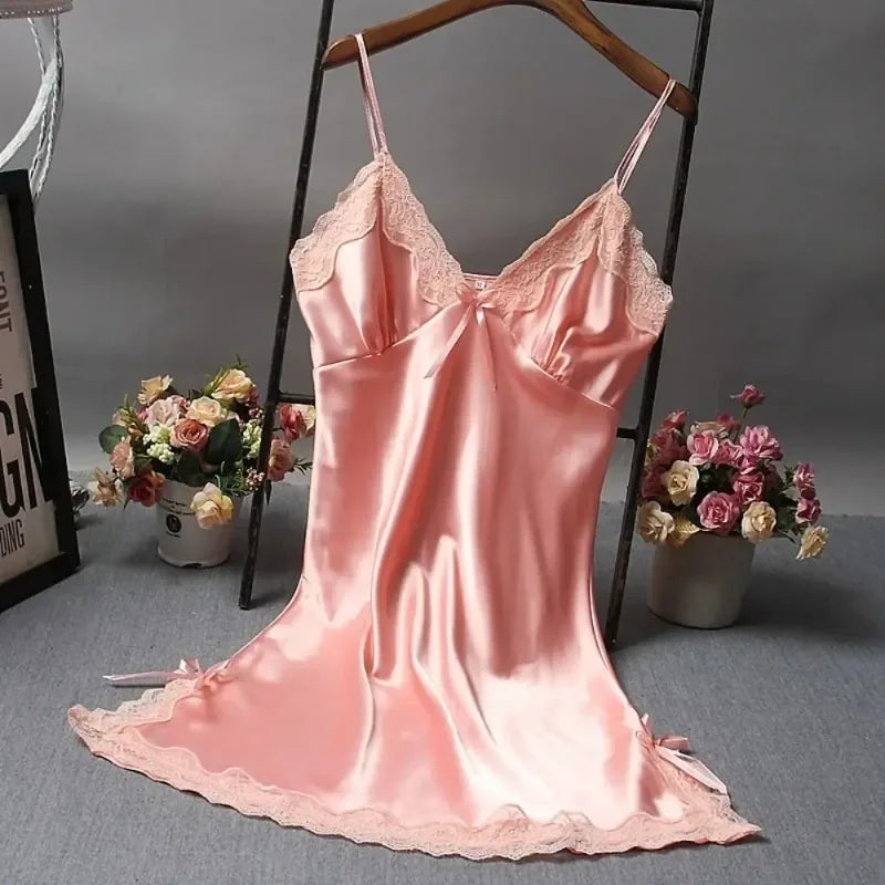 Chemise de nuit en dentelle patchwork sexy Lingerie Chemise de nuit Robe de mariée Vêtements de nuit Robe de nuit sexy pour femmes