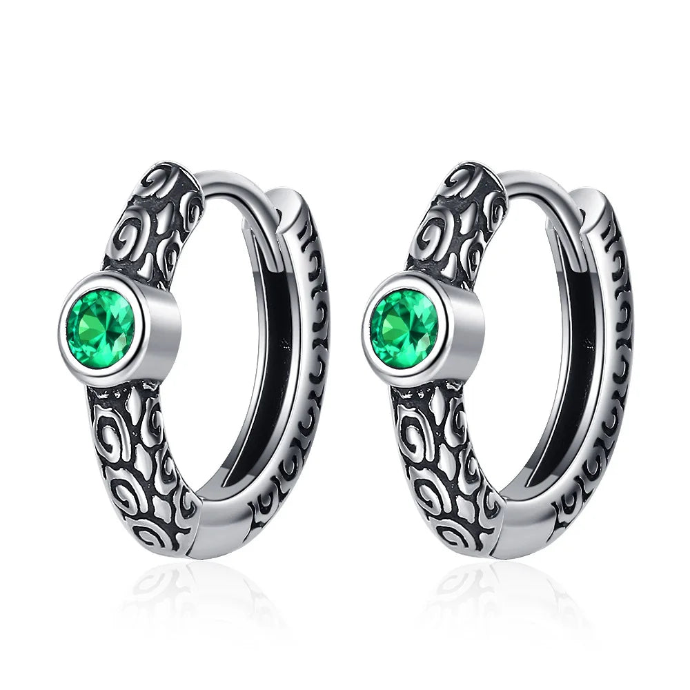 Luxury 5A Zircon Vintage Stud Earrings — 925 Sterling Silver