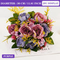 Oil Painting Peony Artificial Flower Bridal Bouquet