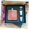 Personalized Engraved Hip Flask – Groomsmen & Best Man Gift | 6oz with Gift Box