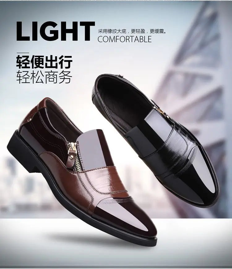 Chaussures Homme Chaussures en Cuir Chaussures Habillées D'affaires Décontractées Tout-Aller Anti-Choc Résistantes à l'Usure Chaussures Homme