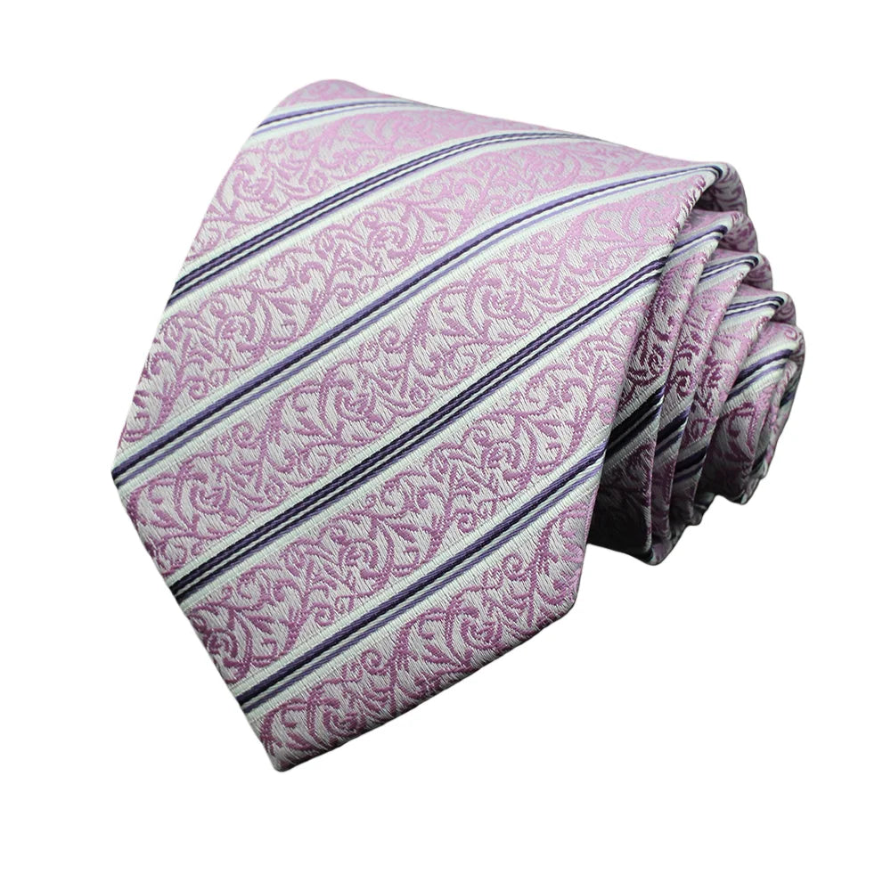 Men's 7cm Patterned Necktie | Stripes, Floral & Plaid | Groom & Wedding Party