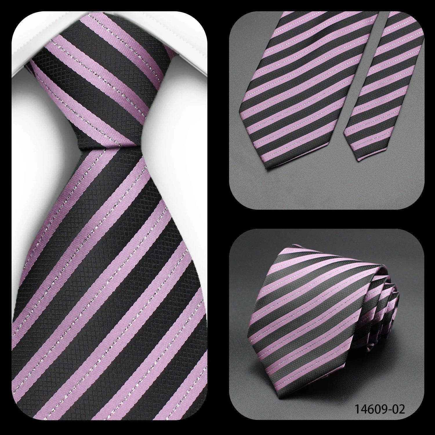 Men's 7cm Patterned Necktie | Stripes, Floral & Plaid | Groom & Wedding Party