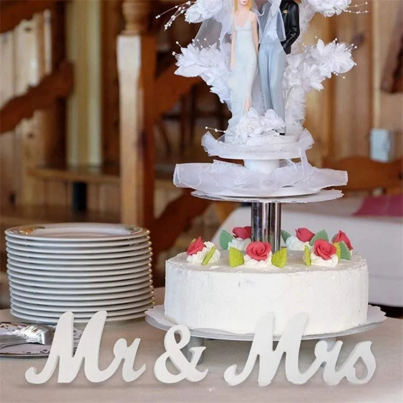 Wedding Decorations Wooden Letter Mr & Mrs Decor Ornaments Wedding And Anniversary Events Party DIY Decoration Supplies