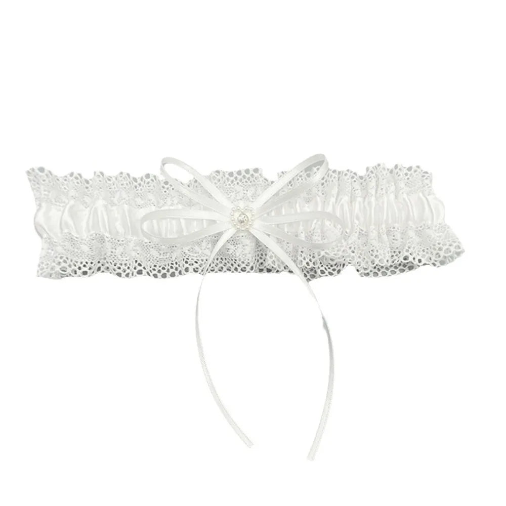 New Bride's Wedding Garter, Diamond Bow, Lace Garter, Women's Leg Accessories, Wedding Party Garter