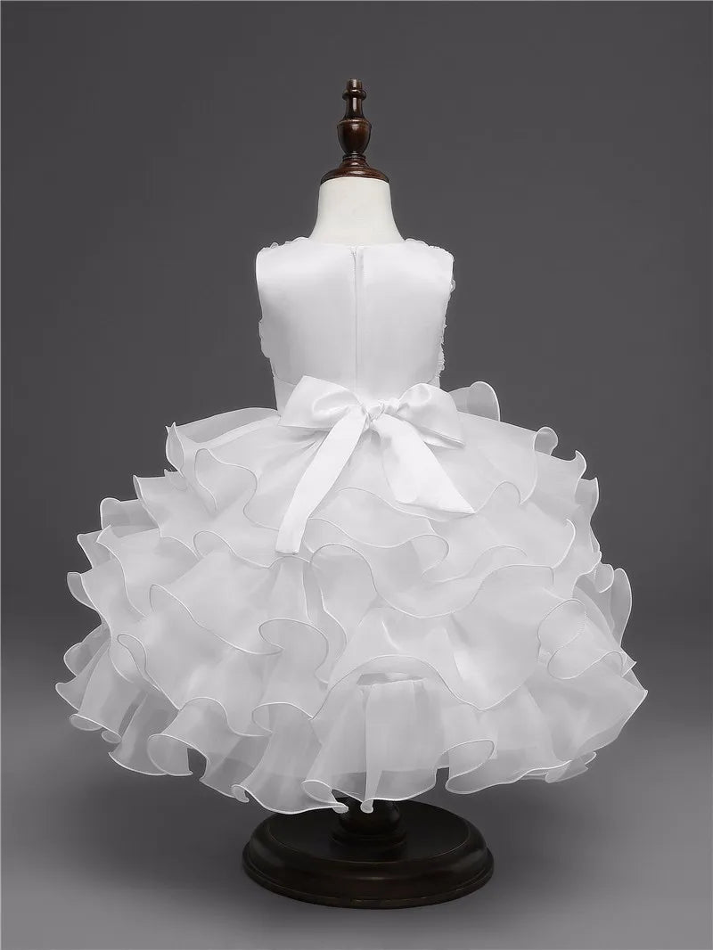 Robe de demoiselle d'honneur pour mariage, pour bébé fille de 2 à 8 ans, tenues d'anniversaire, robes de première communion pour enfants, tenues de fête pour petites filles