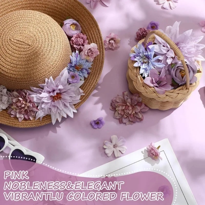 Silk Rose Flower Heads for Wedding DIY & Décor (Set of 20)