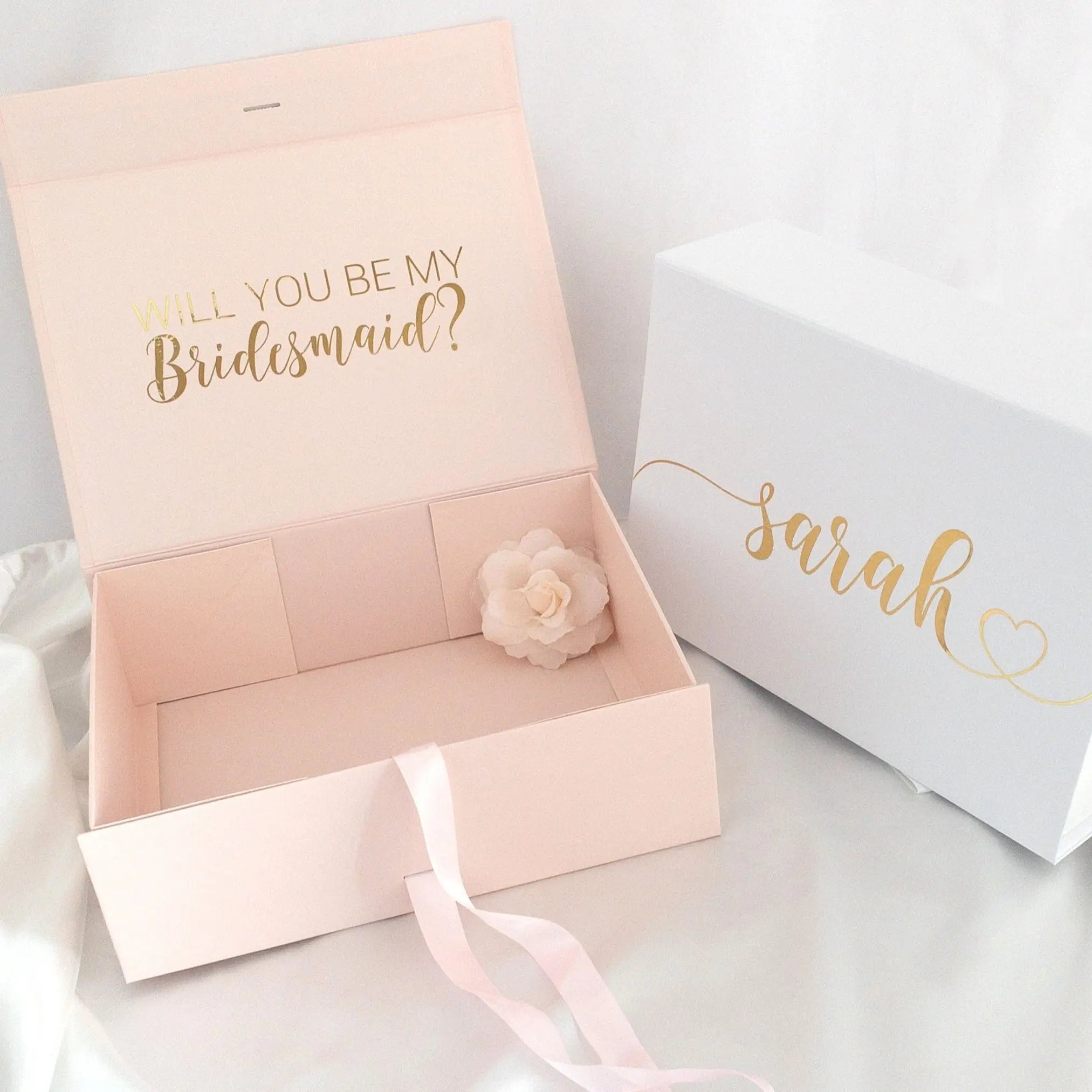 Coffret Cadeau Demoiselle d'honneur Personnalisé Boîte Cadeau Témoin de Mariage Personnalisée Avec Prénom Coffret Cadeau Pour Anniversaire Noël