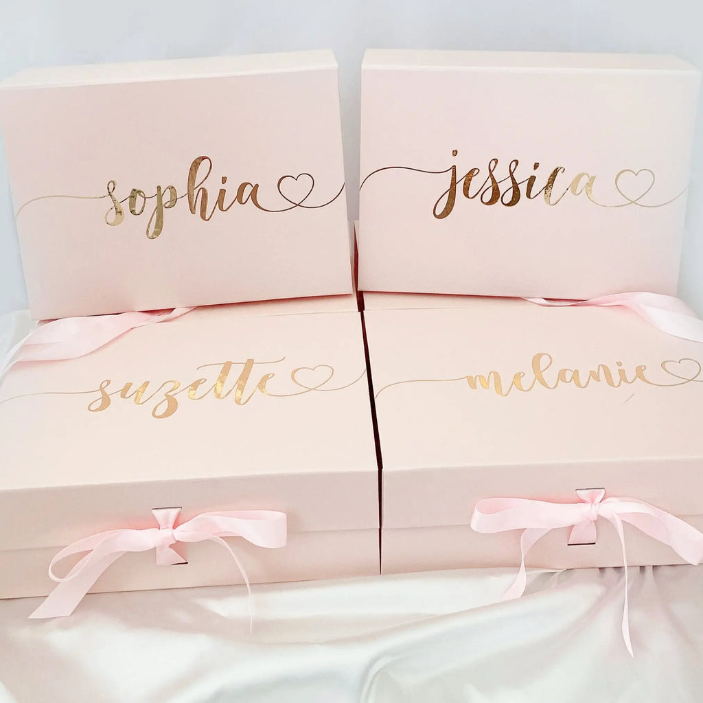 Coffret Cadeau Demoiselle d'honneur Personnalisé Boîte Cadeau Témoin de Mariage Personnalisée Avec Prénom Coffret Cadeau Pour Anniversaire Noël