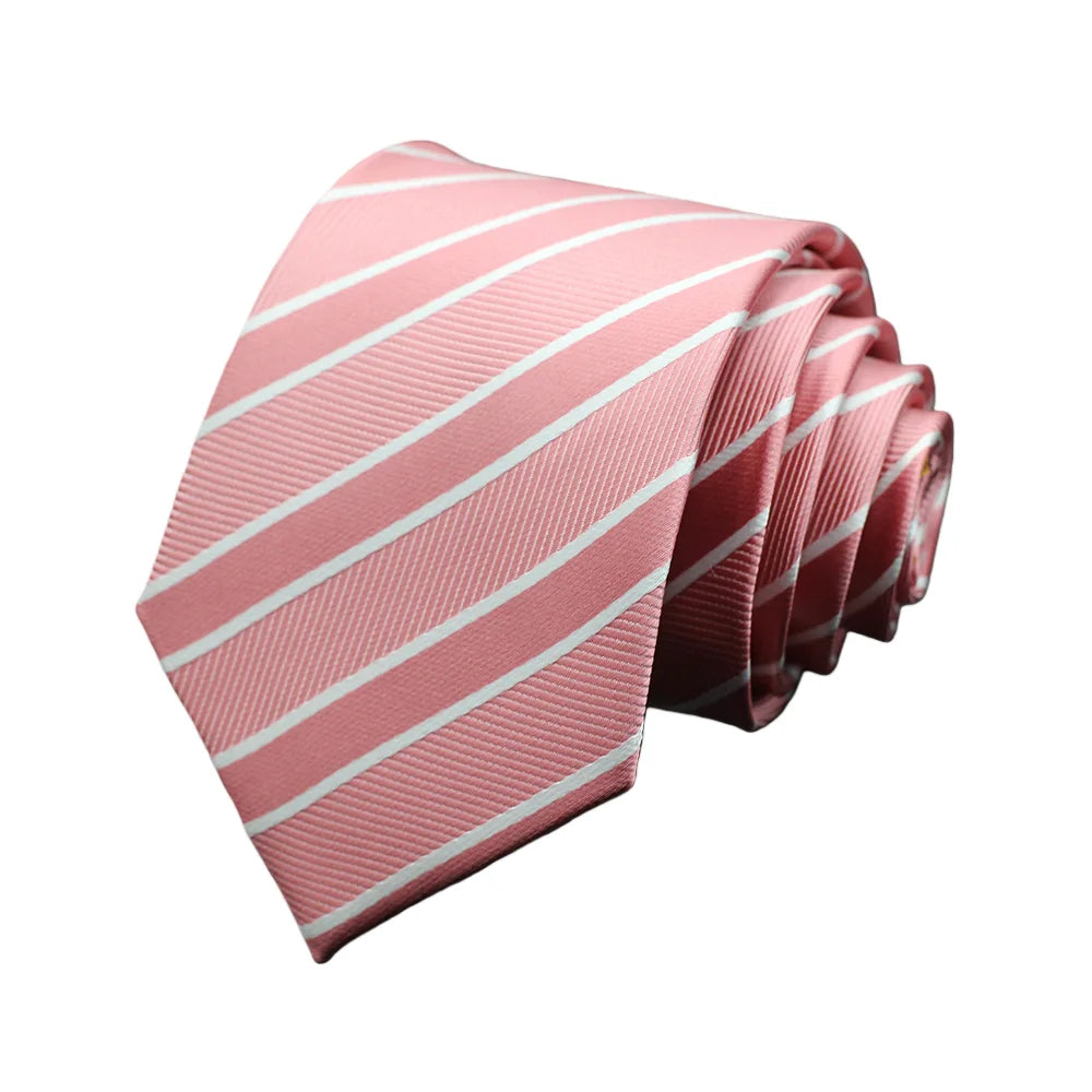 Men's 7cm Patterned Necktie | Stripes, Floral & Plaid | Groom & Wedding Party