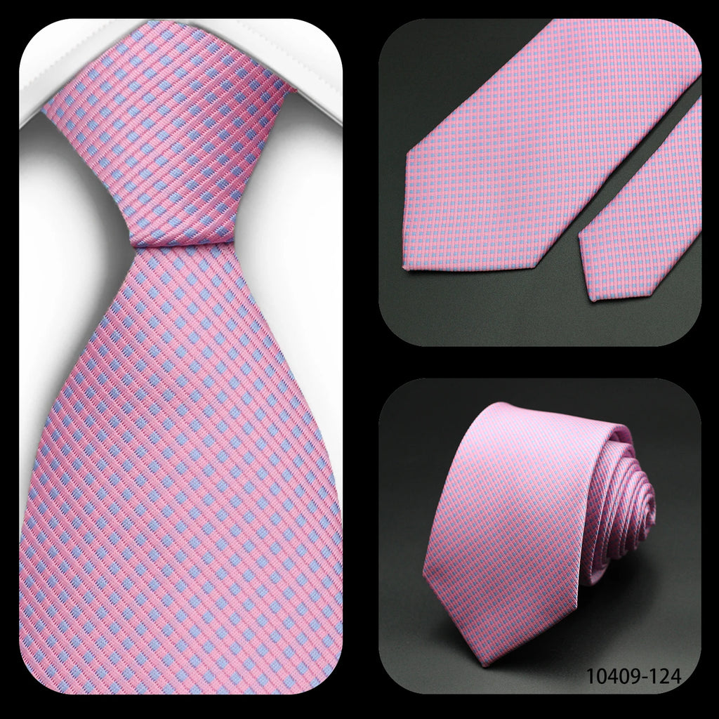 Men's 7cm Patterned Necktie | Stripes, Floral & Plaid | Groom & Wedding Party