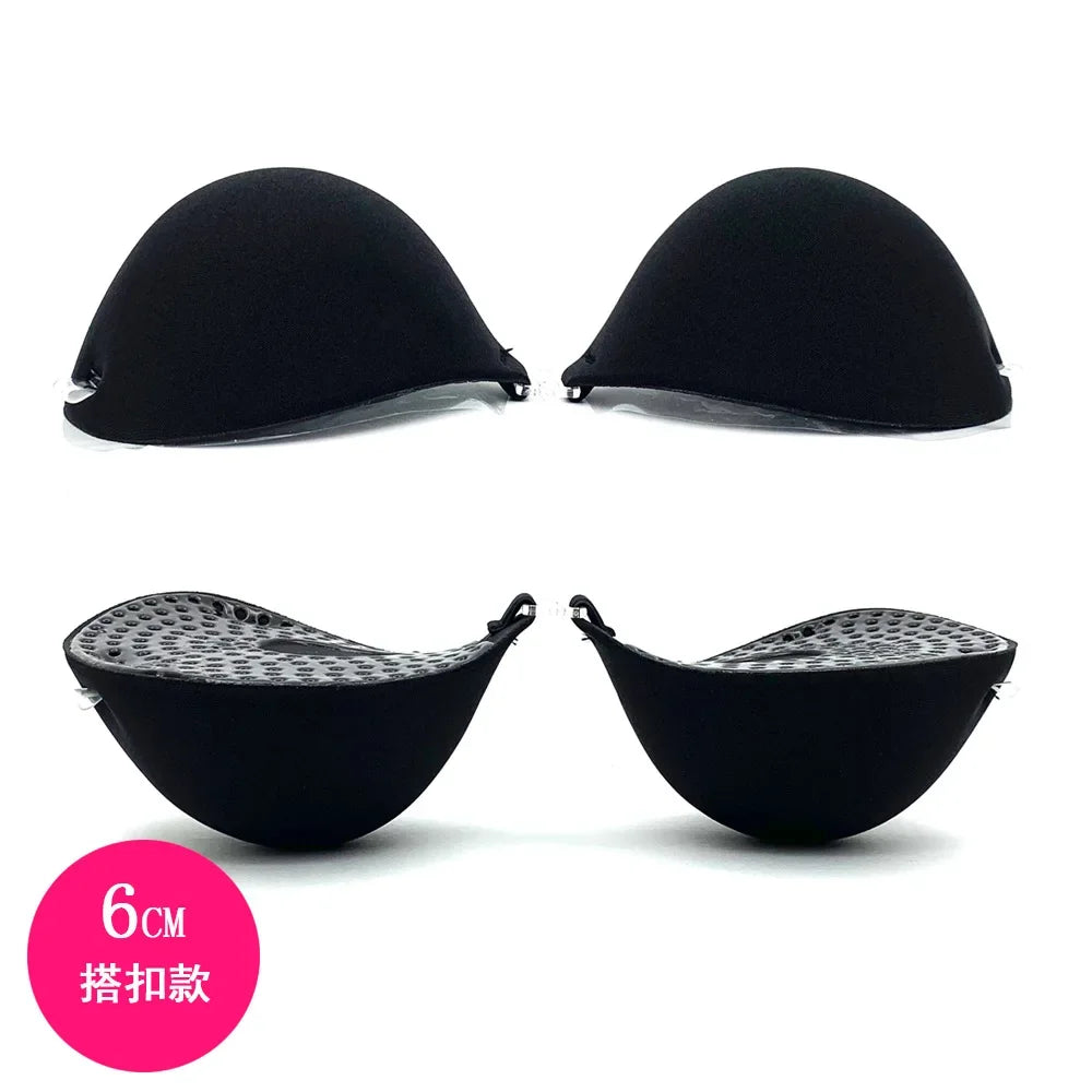 Soutien-gorge adhésif en silicone 6 cm - Invisible push-up étanche pour robes de mariée et dos nus, courbe naturelle pour petites poitrines