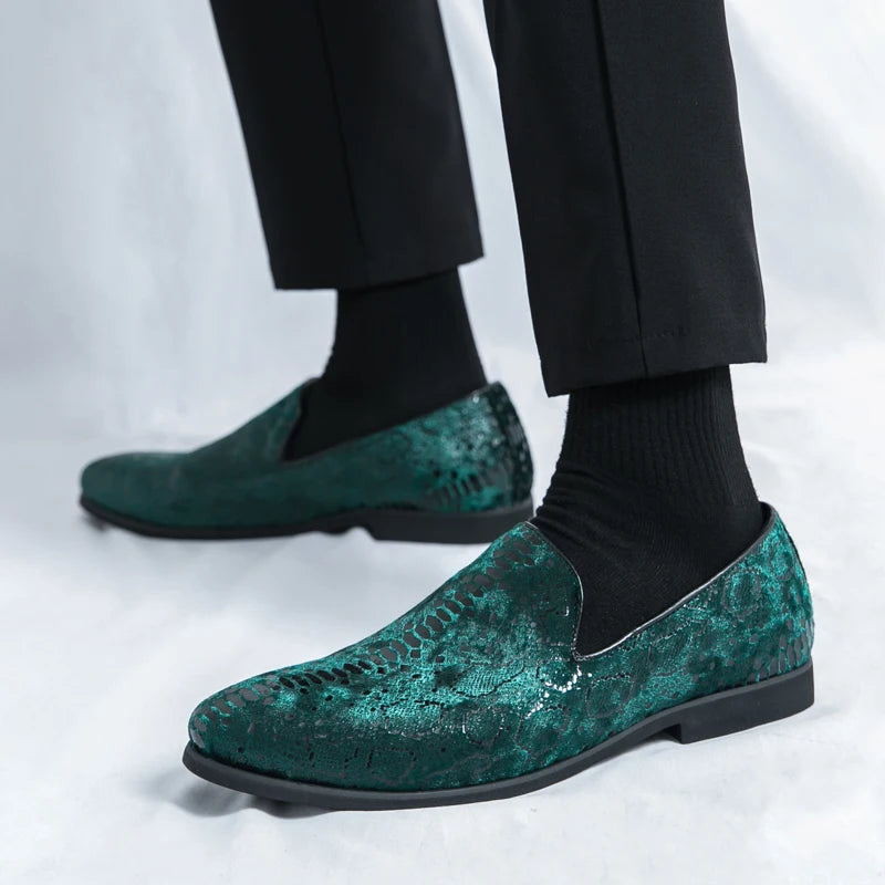 Chaussures de banquet pour hommes les plus vendues Europe Amérique Chaussures plates confortables à semelles souples Chaussures de bureau pour hommes d'affaires