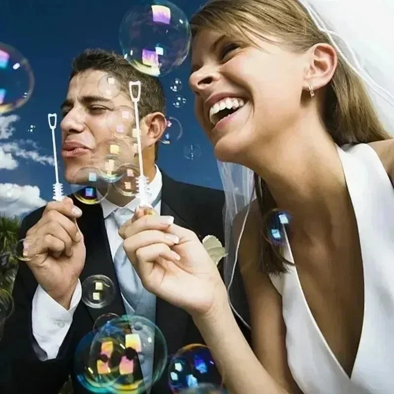 100/10 pièces Cœur d'amour Baguette Tube Vide Transparent Bouteilles de Savon à Bulles avec Poignée Cœur Cadeaux de Mariage pour Invités Décoration de Fête Jouets pour Enfants