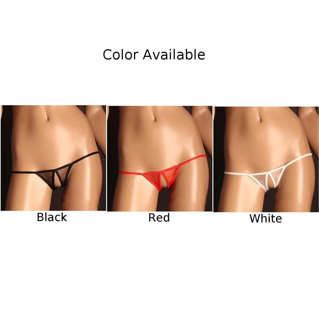 Women Sexy Briefs Mesh Low Rise G-string Elastic Thongs Ultra-Thin Underwear See Through Panties Knickers Erotic Sexy Lingerie