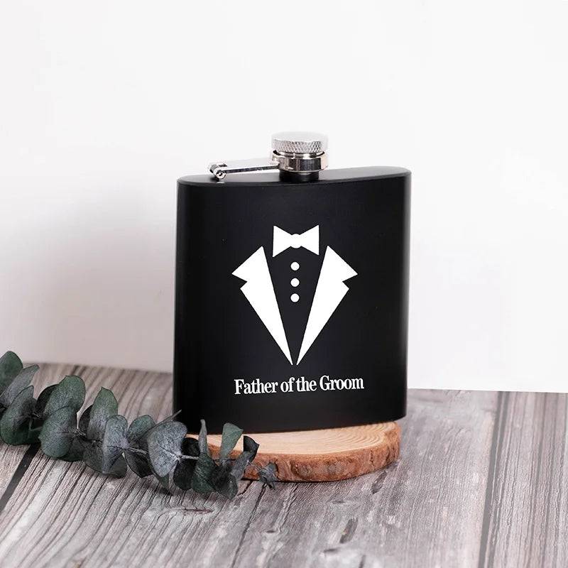 Flacon pour le père de la mariée Futur marié Fiançailles Mariage Camping Enterrement de vie de garçon Week-end EVG Garçon d'honneur Témoin Cadeau de demande en mariage
