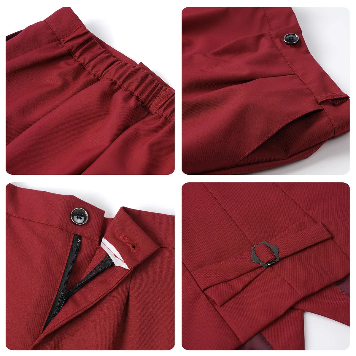 Costume Enfant Garçon Tenue de Mariage Formelle Ensemble Enfant Gentleman Porteur d'Alliances Vêtements de Performance Gilet de Smoking + Pantalon + Blazer 3 PIÈCES
