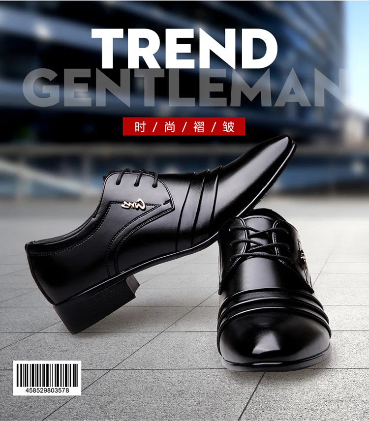 Chaussures de costume d'affaires pour hommes, nouveau modèle de printemps, chaussures grande taille pour hommes 2025, luxe, cuir, décontracté, habillé, haute qualité