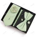 Men's Tie Box Gift Set | Necktie, Bow Tie, Pocket Square, Cufflinks & Brooch