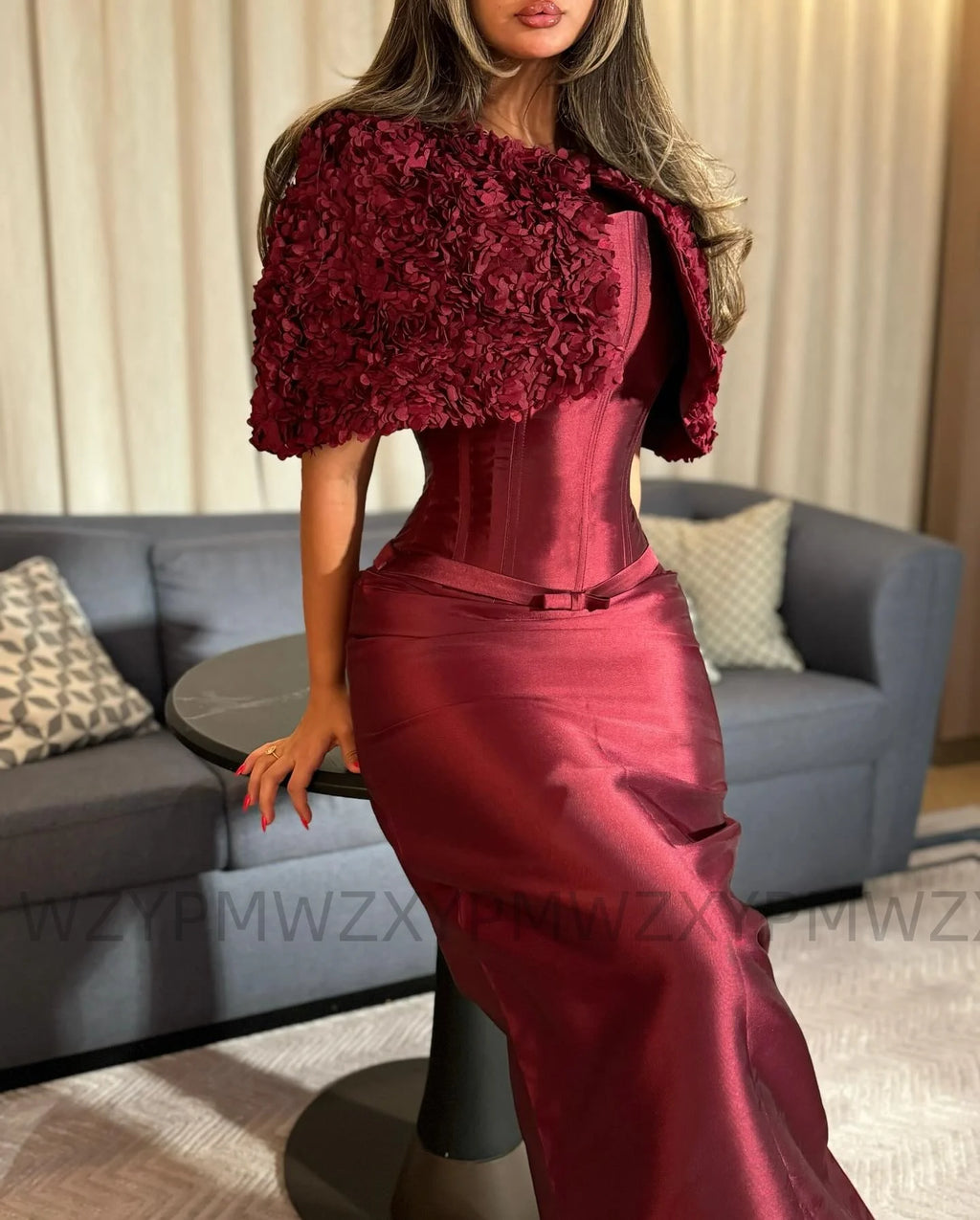 1Robes personnalisées pour la mère de la mariée Ypmwzx Robe de soirée fourreau bustier longueur ras du sol robes de soirée فستان