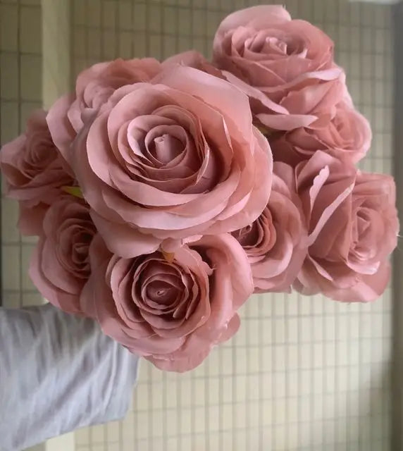 Romantic Artificial Rose Aisle & Venue Décor — Dusty Pink, Blush & More