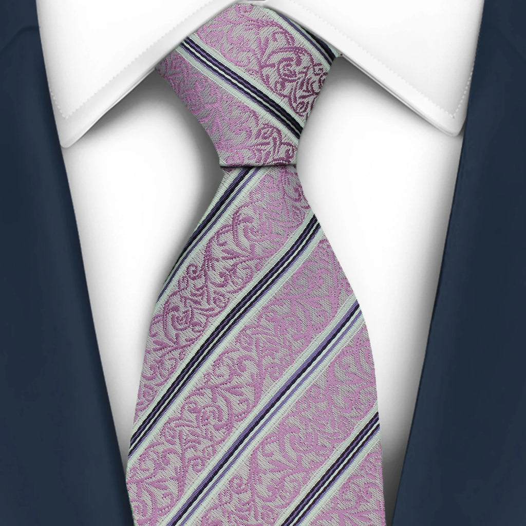 Men's 7cm Patterned Necktie | Stripes, Floral & Plaid | Groom & Wedding Party