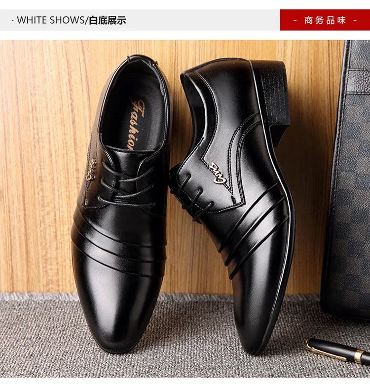 Chaussures de costume d'affaires pour hommes, nouveau modèle de printemps, chaussures grande taille pour hommes 2025, luxe, cuir, décontracté, habillé, haute qualité