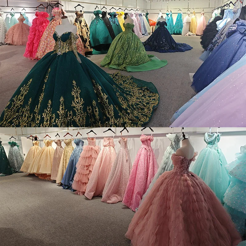 Robes de soirée de mariage en organza à lacets personnalisées Robes de mariée blanches Robes de mariée à traîne courte sans épaules vestidos de novia