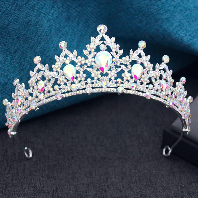 Couronnes et diadèmes de mariée princesse pour filles, bal de promo, anniversaire, robe de mariée, bijoux de cheveux, accessoires de tête de fête