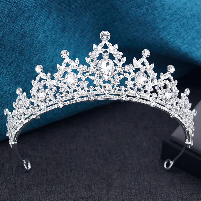 Couronnes et diadèmes de mariée princesse pour filles, bal de promo, anniversaire, robe de mariée, bijoux de cheveux, accessoires de tête de fête