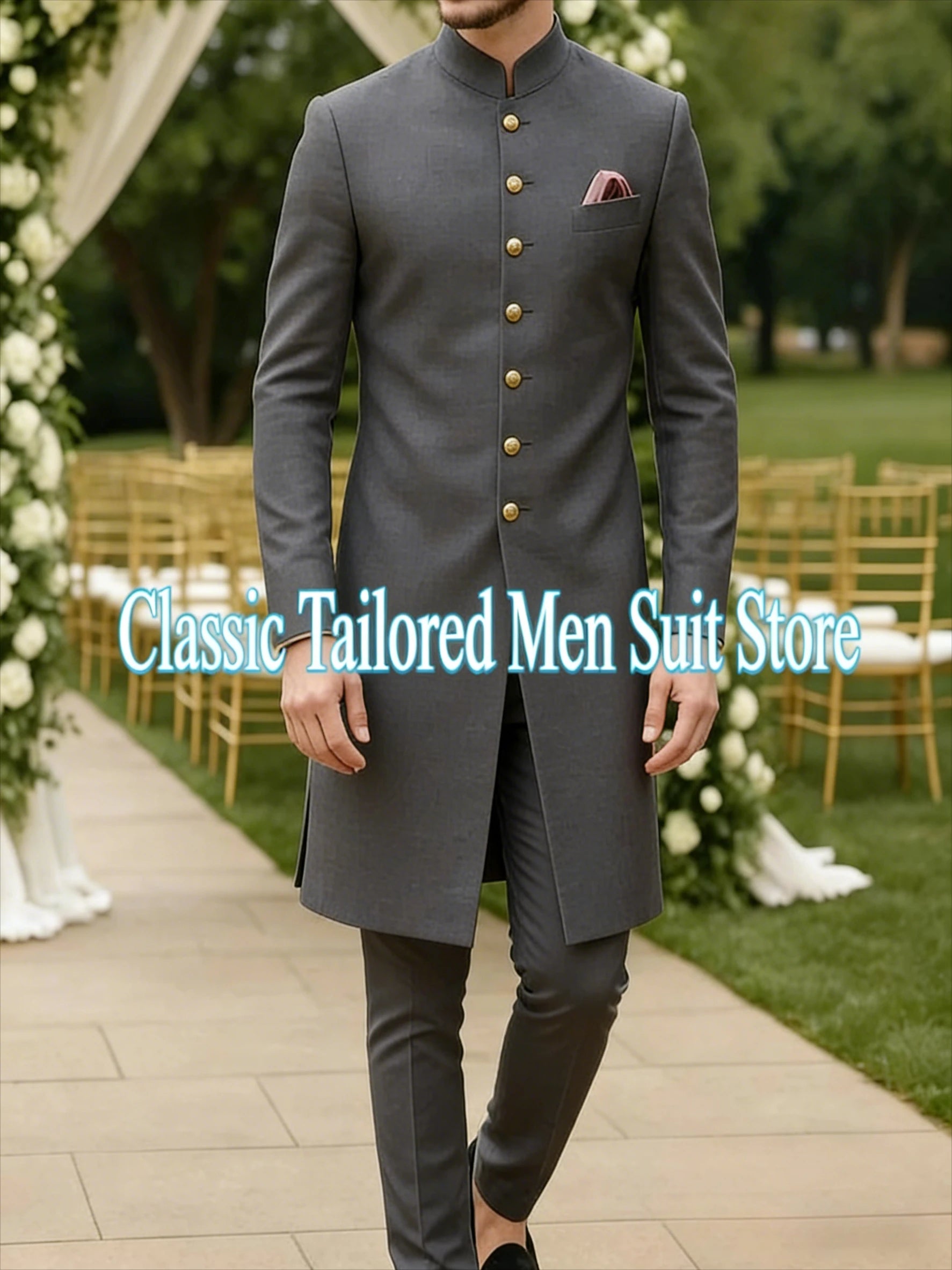 Costume de mode pour hommes d'affaires, marié, témoin de mariage, soirée de bal, occasion formelle, smokings, ensemble 2 pièces, blazer et pantalon.